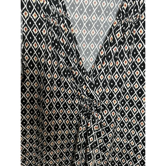 Intriguing Threads Sleeveless Blouse Geometric Pattern Multicolor Sz XL - Picture 3 of 6